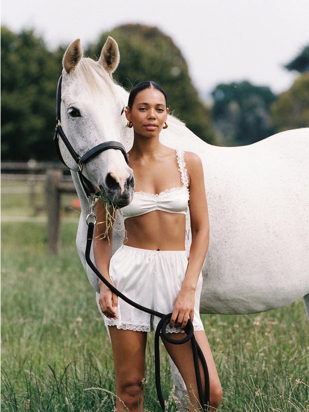Nwt Kat The Label Stella Short Ivory — image 3 of 8